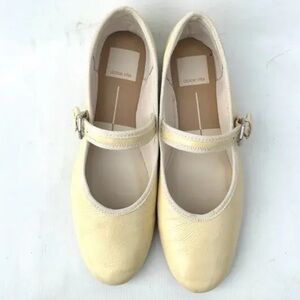 Dolce Vita Beige Mary Jane Flats